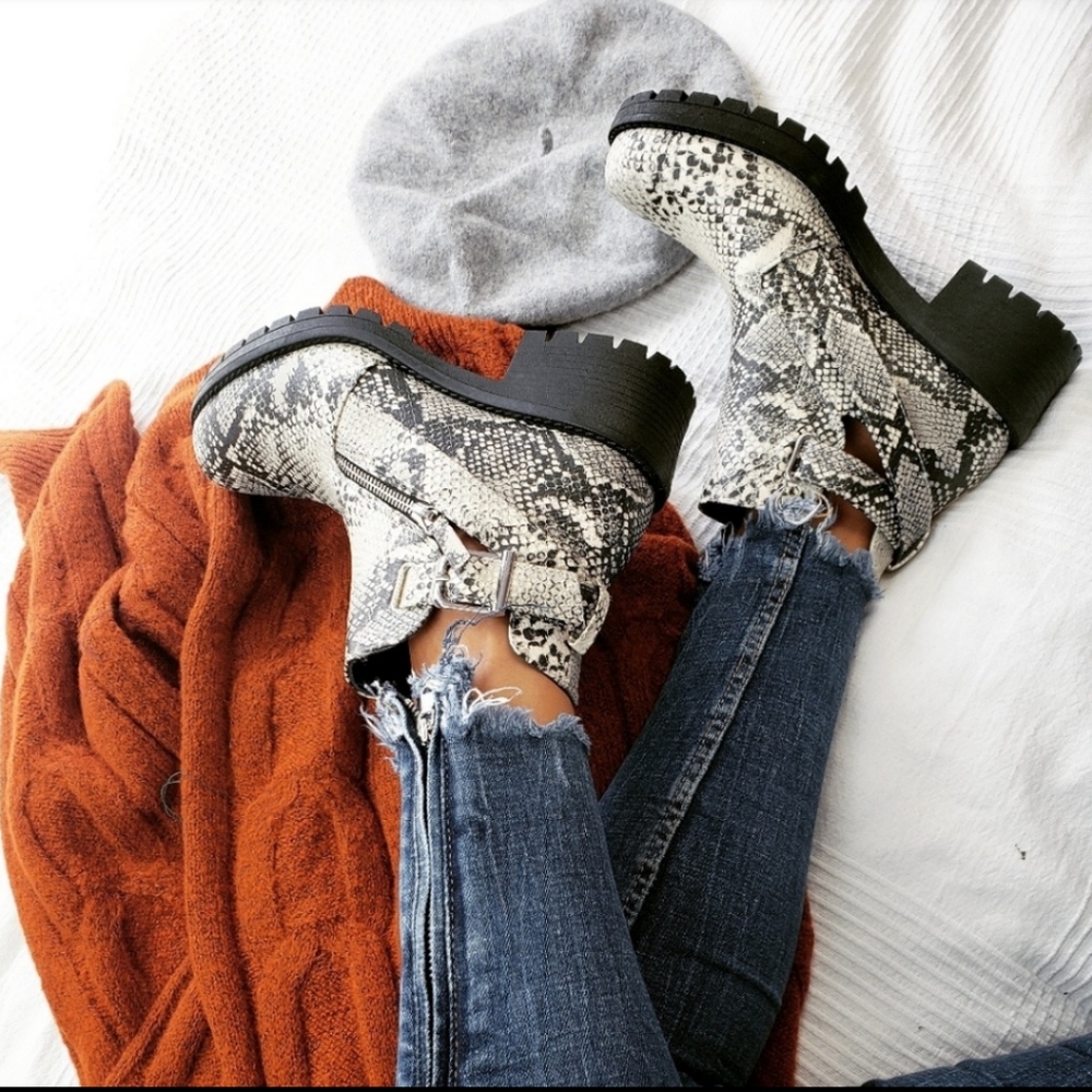 Snake Print Boot - Picture 2 of 3